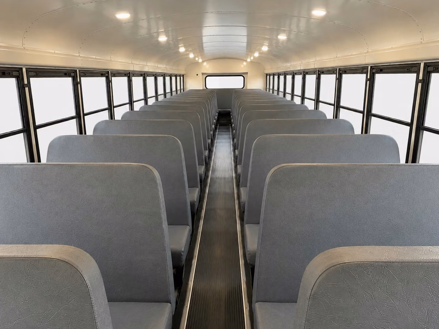 school bus inside